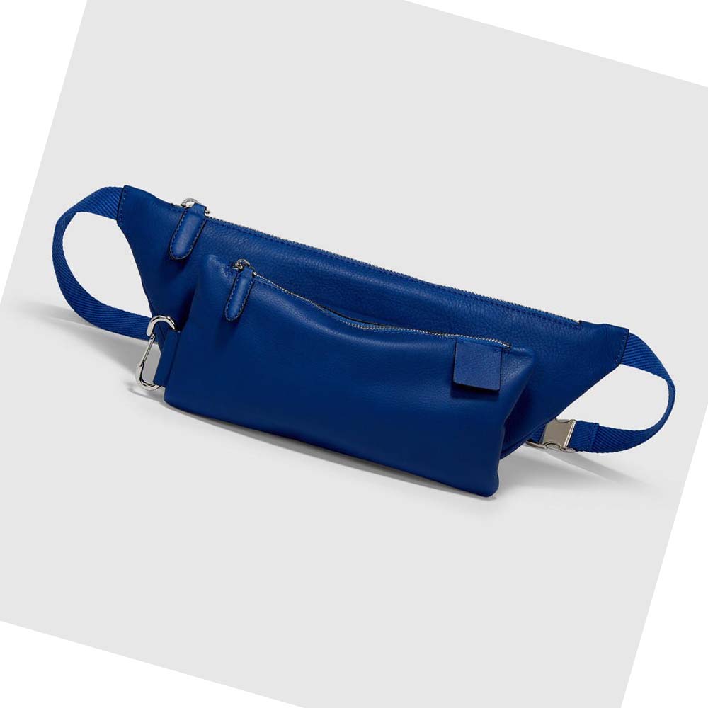 Women's Ecco Journey Crossbody Shoulder Bags Blue | SG 377MQZ